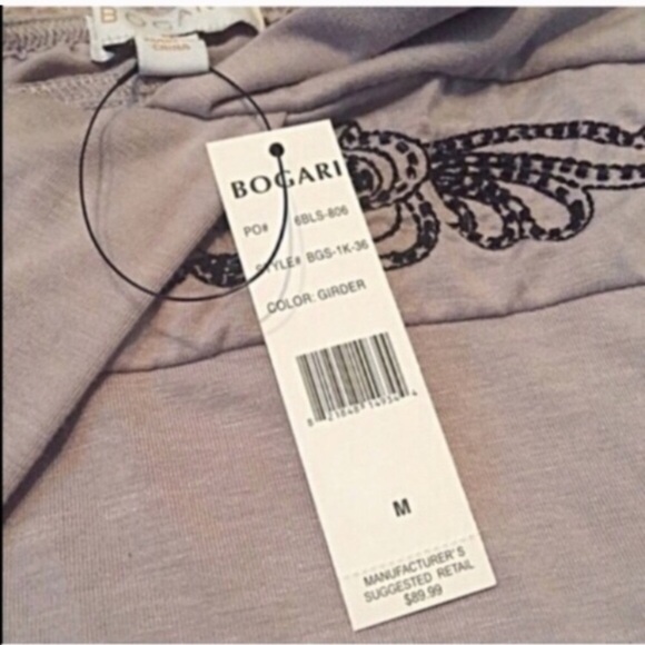 🆕 Bogari silk beaded plunging camisole tank top - Picture 3 of 11